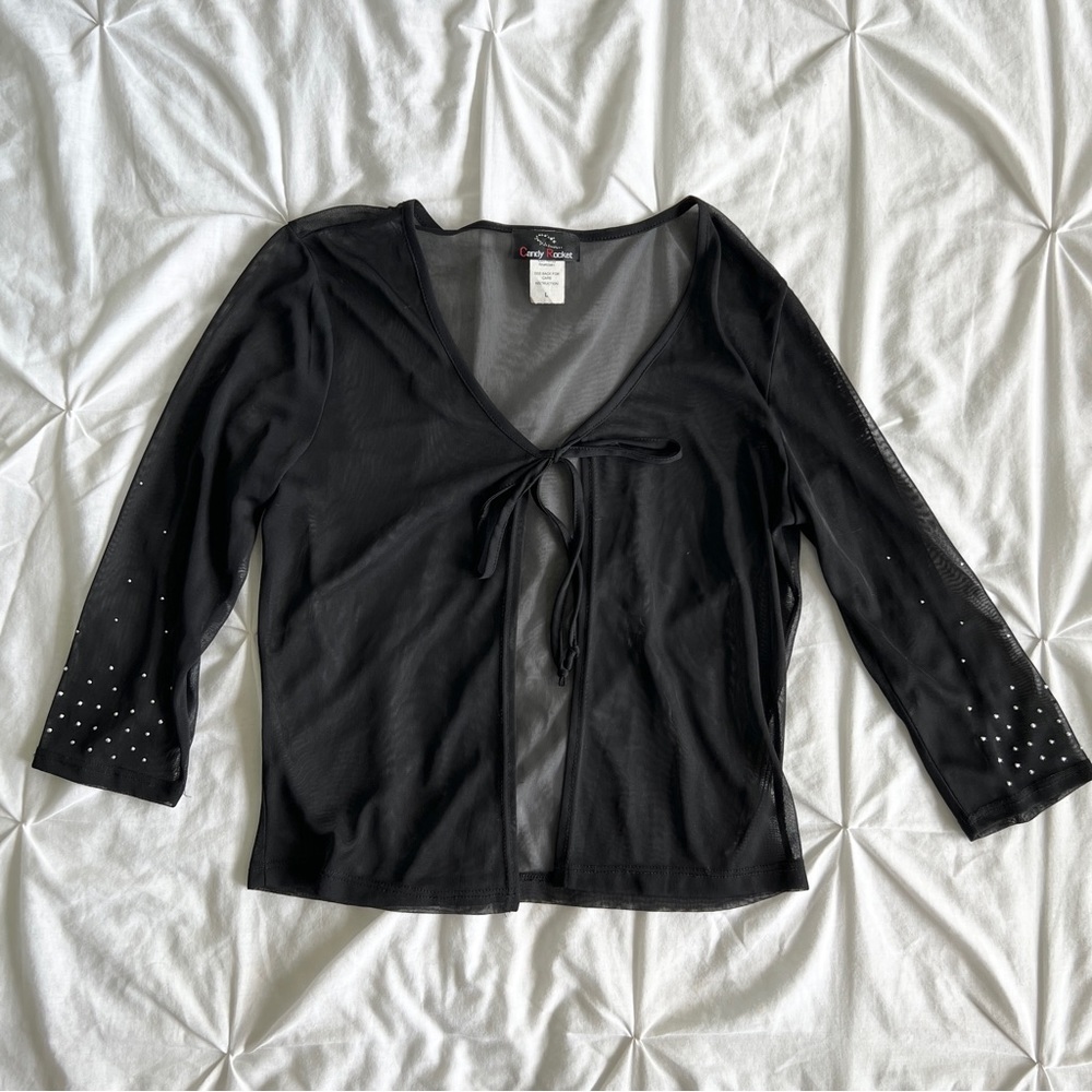 Mesh Cardigan
